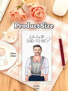 1pc Personalized Baby Shower Scratch Off Game, Custom Who Has The Mom And Dad Card, Fun Gender Reveal Party Game, Printed Mom-To-Be And Dad Scratch Cards, Interactive Baby Shower Games For Guests, Custom Photo Party Cards - متعدد الألوان - مشاهدة 5