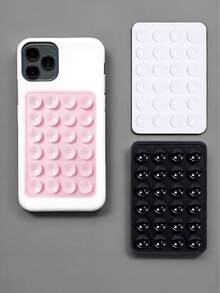 2pcs/3pcs/ Silicone Suction Phone Case Mount,Phone Suction Grip,Octobuddy,Sticky Phone Grip, Adhesive Phone Stand Sticky For Cell Phone - Multicolor - View 9