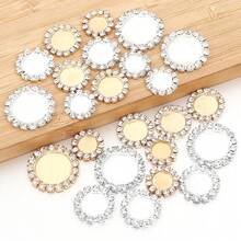 10pcs/Pack Copper Claw Cabochon Settings 8/10/12/14mm Rhinestone Metal Base Tray For Jewelry Making DIY Accessories