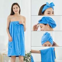 Cute Water-Absorbing Quick-Drying Hair Drying Towel Cap For Women And Children, Absorbent Hair Wrap Turban Princess Hat