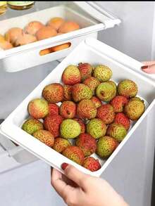 2件套房车/露营车厨房悬挂式收纳架，冰箱鸡蛋/水果收纳盒，抽屉式冰箱整理架，厨房配件 - 彩色 - 查看 13