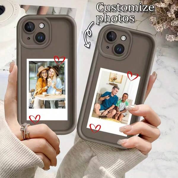1 pezzo Custodia per telefono personalizzata con stampa completa, custodia per telefono personalizzata con foto compatibile con cover protettiva morbida in TPU nero, regalo perfetto per compleanno, Natale, famiglia, festa della mamma e San Valentino, compatibile con modelli Galaxy S25, S24, S23, S22, S21, S20 Ultra Plus, A56, A55, A54, A53, A52, A35, A34, A16, A15, A14, A13 che supportano 4G e 5G