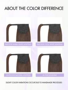 Ponytails Hair Extensions Human Hair Clip In Ponytail Human Hair Straight Human Hair Daily Use Easy To Wear Ponytail Extension For Women Nature Color Long Straight Wrap Around Pony Tails Hair Extensions - S4 - 查看 9
