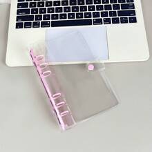 A6 Transparent Loose-Leaf Cover Sticker Book, Stickers, 3D Sticker Storage Box, 6-Ring PVC Notebook Set, DIY Journal - Multicolor - View 21