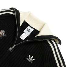 Adidas Originals IH FF JKT W Knitted Jacket/Cardigan, Slim Fit Women's Running, Jogging, Sports - Black/Ivory - View 3