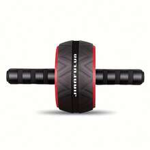 Stainless Steel Abdominal Roller Core And Chest Muscle Training Wheel - Non-Electric Home Fitness Equipment For Core Strength, Balance, And Exercise, Durable Black Design With Red Decorations, Fitness Accessories, Stylish Exercise Tool, Sturdy Structure - Black - View 8