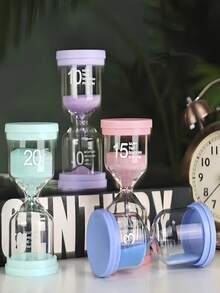 1/5 Stücke Macaron Farbzeitmesser 3 Minuten/5 Minuten/10 Minuten/15 Minuten/30 Minuten Timer für Spiele, Klassenzimmer, Büro Zuhause (Farbe zufällig)