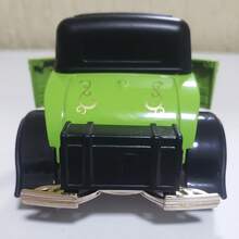 Miniatura Carrinho De Ferro Retro Calhambeque Vintage Tamanho 1:32 Coleção - Verde - Visão 9