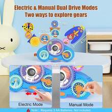 Children Aged 3 And Above Equipment Toys, Creative Learning Blocks, 18 Piece Educational Building Toy Set, Electric And Manual Dual-Mode, Multi-Functional Equipment Toy Set Gift For Boys And Girls