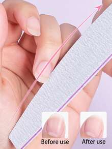 10/2pcs Nail Files, Double-Sided Nail Buffers, Professional Nail Care Tools For DIY Nail Shaping, Buffing, Polishing, Suitable For Women Fingernails And Toenails, Ideal For Home And Salon Use, Nail Art Supplies - Multicolor - View 7