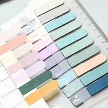 200 ملاحظات لاصقة شبه شفافة متدرجة اللون من نوع واحد يمكن استخدامها لتمييز الكتب المدرسية وتصنيف مستلزمات المكتب. وهي مناسبة لتدوين الملاحظات والفهرسة