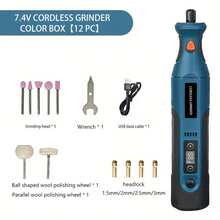 1 Set DIY Mini Electric Grinder, Small Handheld Electric Engraving Machine, Artificial Jade Engraving & Polishing Machine, USB Rechargeable Electric Grinder Kit, Mini Electric Engraving Pen, Grinding Electric Tools, Wireless Mini Grinder, Mini Cordless Grinder, Grinding Tools, Craft Tools, DIY Projects, Portable Machine, Compact Design, Precision Grinding, Efficient Engraving, Polishing Equipment, Engraving Pen, Craft Hobbyists, Amateur Hobbyists - Multicolor - View 12