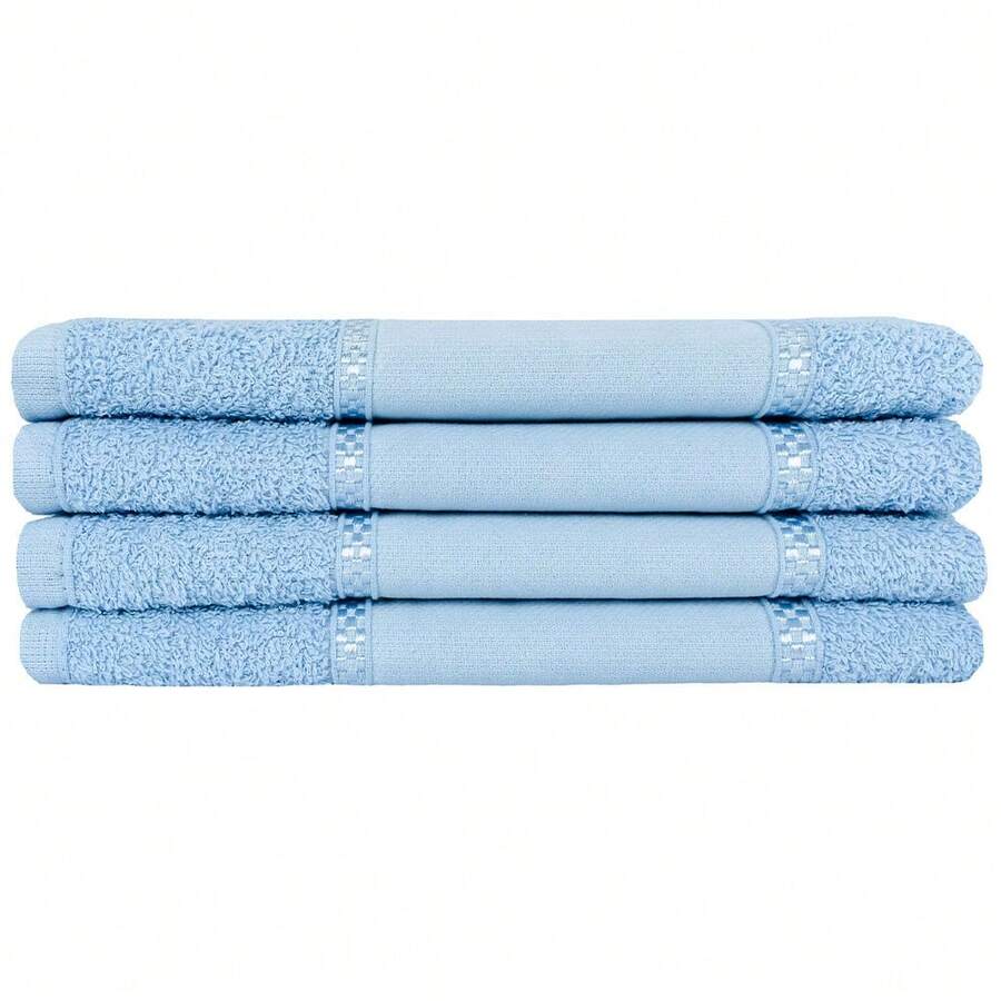 Kit 12 Toalhas de Lavabo Arteira Ponto Russo Para Bordado 100% Algodão 30x50