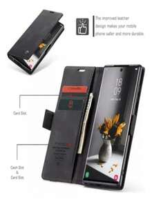 xaa mobile Book-Style Case For Samsung S23 Ultra - 黑色 - 查看 3