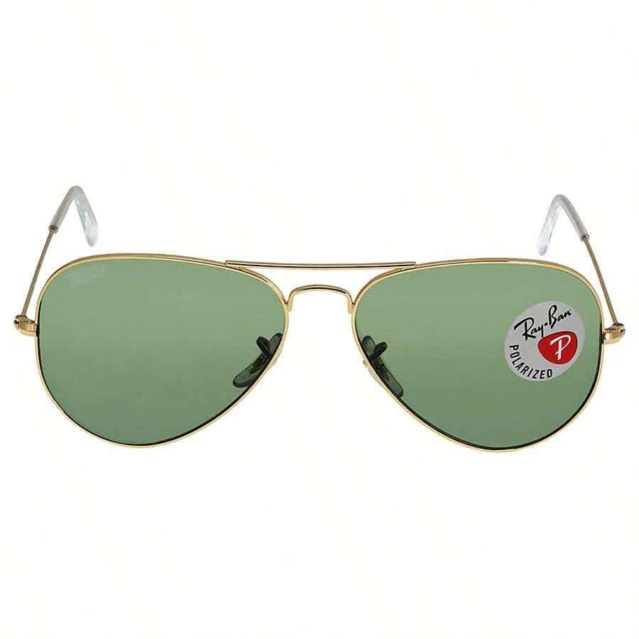 Ray-Ban Aviator Classic Polarized Green Classic G-15 Unisex Sunglasses RB3025 001/58 58 | | Men Sunglasses - Verde - Ver 1