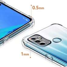 غطاء هاتف شفاف مقاوم للصدمات مزود بوسادة هوائية لهواتف OPPO A40/A60/A98/A38/A18/OPPO Find X3 Neo وطرازات متوافقة أخرى. تم تصميم الغطاء ليكون مقاوم للصدمات والبلى والخدش. - شفاف - مشاهدة 7