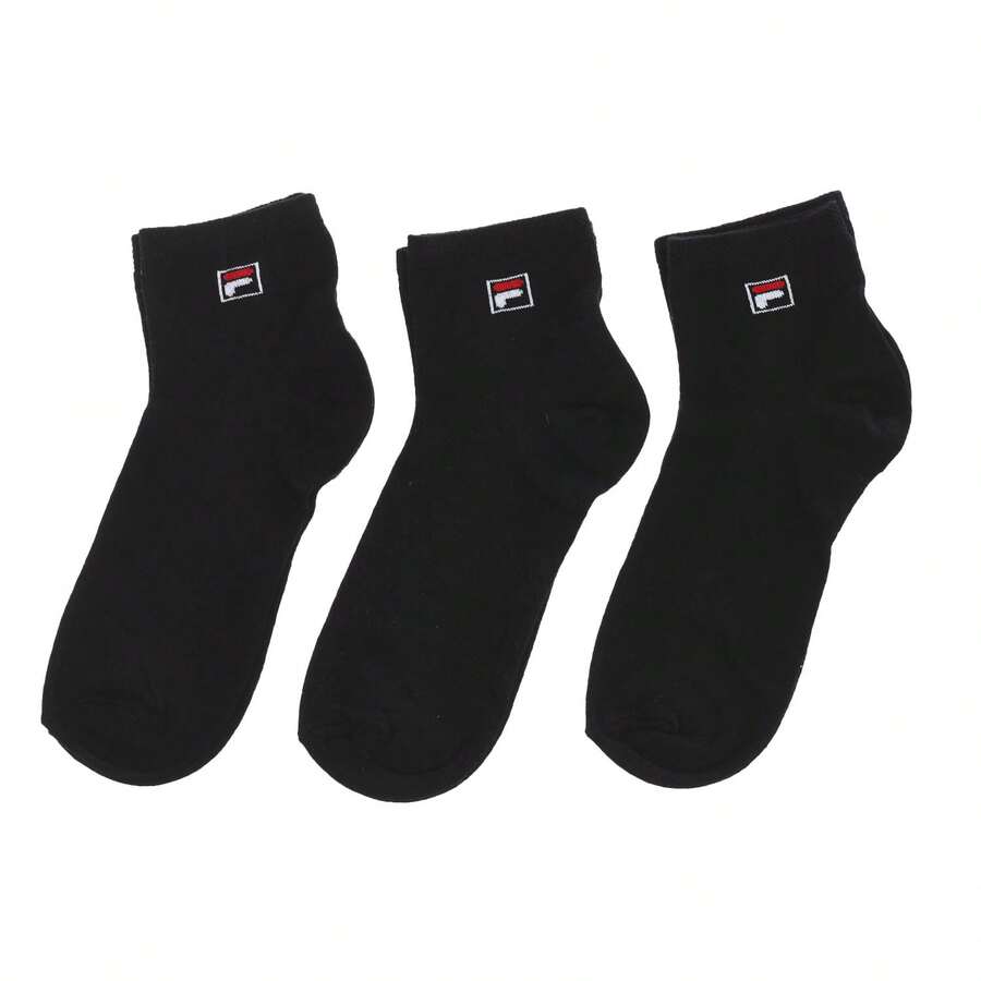 FILA Confezione da 3 calzini alla caviglia per uomo e donna F9303 - nero - Visualizzare 1