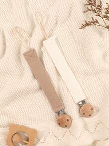 2pcs Personalized Baby Pacifier Clip Cute Polka Dot Print Customized Patterns For Boys And Girls, Custom Baby Pacifier Clip Universal Soothing Clip, Suitable For Halloween, Baptism, Thanksgiving, Christmas Giftsbaby Shower Family Decorations Gifts - Multicolor - View 19