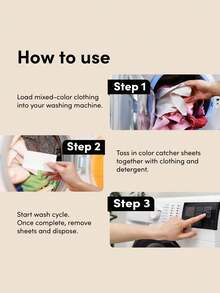 100片装防褪色洗衣纸 - 防褪色剂和吸水布，适用于洗衣机，防止衣物褪色，增强衣物保护，洗衣房必备用品，防褪色洗衣纸，家居必备品（100/50/10片装可选） - 彩色 - 查看 7