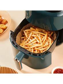 100-Pack/50-Pack Air Fryer Liners - Universal For Oven & Microwave, Non-Stick Parchment Paper - No Coating, Heat-Resistant For Home & Commercial Use