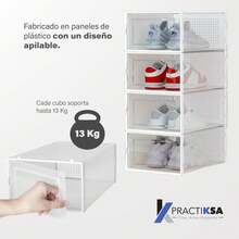 K PRÁCTICA| Ropero Closet Organizador Armable 8 Secciones - Color Blanco - 8 secciones - Ver 5