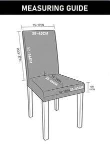 1pc Velvet Jacquard Chair Cover For Living Room & Dining Room - Black Silver Fox Fur - View 3