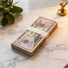 200pcs $50 Prop Fake Money, 15pcs $100 Mini Prop Fake Money, Suitable For Movie Props, Photography, Educational Games And Magic Shows - Multicolor - View 7