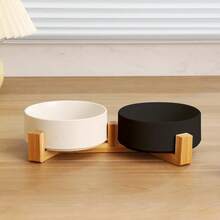 Dual Layer Ceramic Pet Food Bowl, Anti-Slip Design, Suitable For Cats And Dogs - Prevents Food Spillage And Sliding, Easy To Clean And Durable - Multicolor - View 12