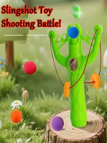 1 zestaw zabawnych zabawek dla dzieci z procą i wieloma tarczami, interaktywne zabawki do strzelania dla dzieci w pomieszczeniach i na zewnątrz, miękka, samoprzylepna tarcza z pianki EVA, gry interaktywne dla rodziców i dzieci, gry na podwórku, zabawne zawody, zabawny design, interaktywne gry rodzinne, trwałe zabawki, gry strzeleckie, gry rywalizacyjne, zajęcia grupowe, jak przygotować zabawny interaktywny prezent urodzinowy dla dzieci