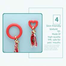 Durable Rope Knot Dog Chew Toy, Indestructible Teething Toy For Pets - Multicolor - View 4