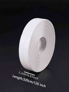 Nastro adesivo impermeabile per bagno - Sigillante impermeabile ad alta resistenza per vasca da bagno, doccia, lavandino, WC, bordi di pavimento e pareti - Soluzione impermeabile fai-da-te facile, sigillante per WC | Superficie liscia | Adesivo impermeabile