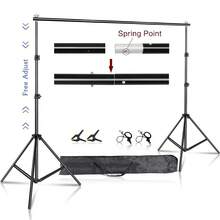 2.6x3M/8.5x10ft Soporte de Fondo para Estudio de Fotografía y Video, Sistema de Soporte de Fondo Telescópico Ajustable con Bolsa de Transporte - Bolsa de  flexible - Ver 9