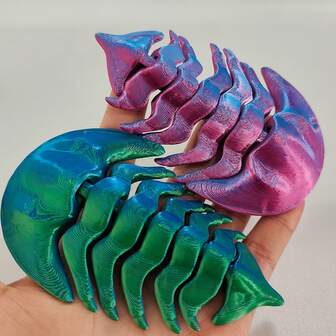 1pc 3D Printed Trilobite Model, Fossil, Collectible, Durable Plastic Craft, Prehistoric Marine Life Model For Education And Display, Creative Gift And Office Desk Home Decor