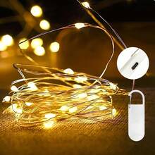 LED Fairy Lights Battery Operated, Rechargeable Fairy Lights, Mini LED String Lights For Bedroom, Christmas Decorations, Wedding, Centerpiece Table Decor - Warm White - View 6