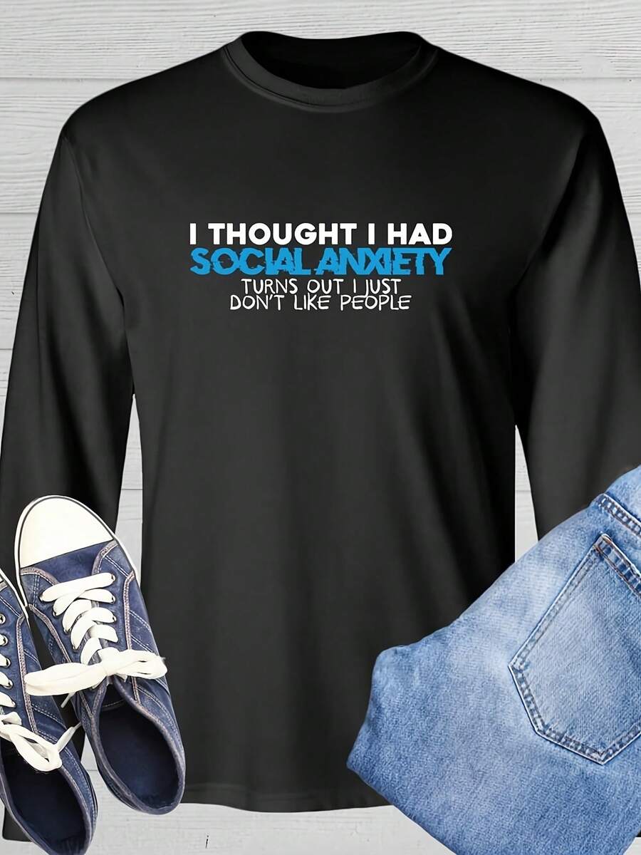 I Thought I Had Sarcastic Humor Graphic Novelty Funny Long Sve Shirt For 's - 款式2 - 查看 1