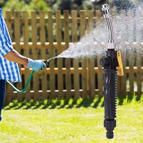 1 Stück Garten Wasserpistole, tragbare Hochdruckwasserpistole, einstellbare Bewässerungsdüse für Pflanzen, Rasen, Feld, Hochdruckdüse, Gartengeräte, Auto-Wasch-Hochdruckwerkzeug, einstellbare Schlauchbrause