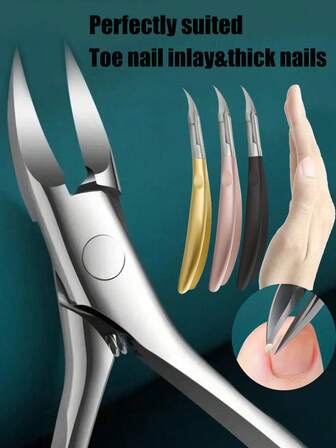 1 pieza Cortaúñas de acero inoxidable para uñas encarnadas, herramienta de pedicura para recortar uñas, cuidado de los pies