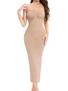 Strapless Shapewear Slip For Under Dresses Full Slip Dress For Women Tummy Control Seamless Body Shaperwear Dress - 裸體 - 查看 8