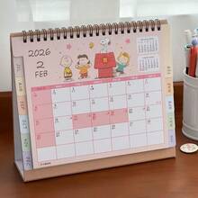 1pc 2026 New Cute Snoopy Desktop Calendar, Creative Cartoon Schedule Planner Monthly Tear-Off Memo Calendar, Random Style, Christmas Gift, Christmas Stocking Stuffer, Christmas Present, Christmas Decoration - Multicolor - View 4