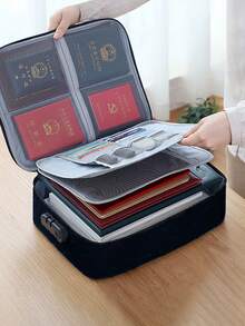 Multi-Tiered Document Organizer - Large Capacity Passport Holder And Storage Bag - Multicolor - View 11