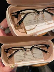 Luxurious And Elegant Reinstallation Manufacturing Court Style Blue Light Glasses,Blue Light Glasses For Woman Men Safety Glasses  Glasses Protection Computer Gaming Glasses Women Cute Light Weight Red Frame Oversized Non Prescription Small Face Square Cat Eye Reduce Eye Fatigue On Computers, TVs, Phones, And Games, Suitable For Computer Lense Screen Protector Plain Glasses Clear Lens Glasses Blue Light Light Blocking Glasses Blue Light Glasses Light Glasses For For Women Men Light Glasses For Glasses For Women 99 Blue Light Glasses For Woman Blue Light Glasses Women/Men, Fashion Round Frame UV Ray Filter Computer Gaming Glasses Computer Glasses - Anti Eyestrain & UV Glare Protection Anti Glare - Vàng - Xem 3