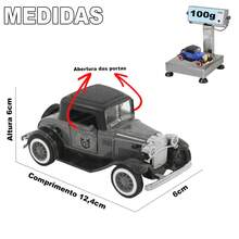 Miniatura Carrinho De Ferro Retro Calhambeque Vintage Tamanho 1:32 Coleção - Verde - Visão 5
