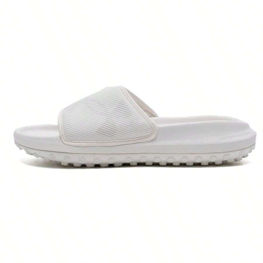 Under Armour U Summit FT Sway Slippers/Sandals, Unisex Indoor Casual Slides 3026033-102 - Off White - View 1