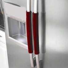 2 Pcs Double-Door Refrigerator Oven Handle Gloves, Oven Microwave Handle Gloves, Non-Slip Anti-Oil Warm Refrigerator Door Handle Gloves, Refrigerator Oven Handle Velvet Protective Cover, Handle Gloves,Kitchen,Kitchen Items,Food,Cooking,Camping,Vacation,Beach,Room Decor,Organizer,Party,Travel. - 彩色 - 查看 13