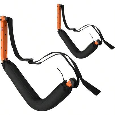 Kayak Storage System Set Of 2 Wall Mount Storage Hangers 150lb Capacity Rack For Kayaks Surfboards Canoes Or Snowboards By Orange