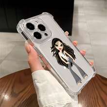 Funda elegante con diseño de personaje, compatible con teléfonos ,  17,  16 Pro Max,  15 Pro Max,  13 y  12. Fabricada en TPU, ofrece protección contra golpes y caídas. Un regalo ideal para familiares, amigos, parejas y para Halloween. - transparente - Ver 4