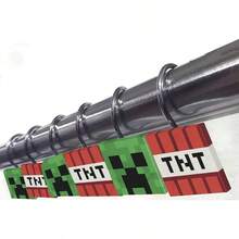 TFKI Minecraft Creeper TNT 14 Piece Bathroom Set - Includes Shower Curtain 12 Hooks And Non-Slip Bath Rug - Easy Care Fabric Official Minecraft Product