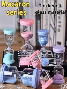 1/5 Stücke Macaron Farbzeitmesser 3 Minuten/5 Minuten/10 Minuten/15 Minuten/30 Minuten Timer für Spiele, Klassenzimmer, Büro Zuhause (Farbe zufällig)