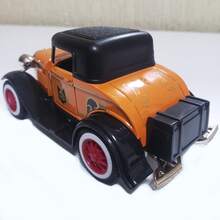 Miniature Retro Vintage Iron Car, 1:32 Scale, Collection - Orange - View 3