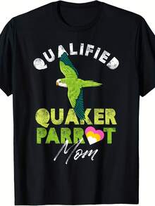 Qualified Quaker Parrot Mom T-Shirt - Style 6 - View 1